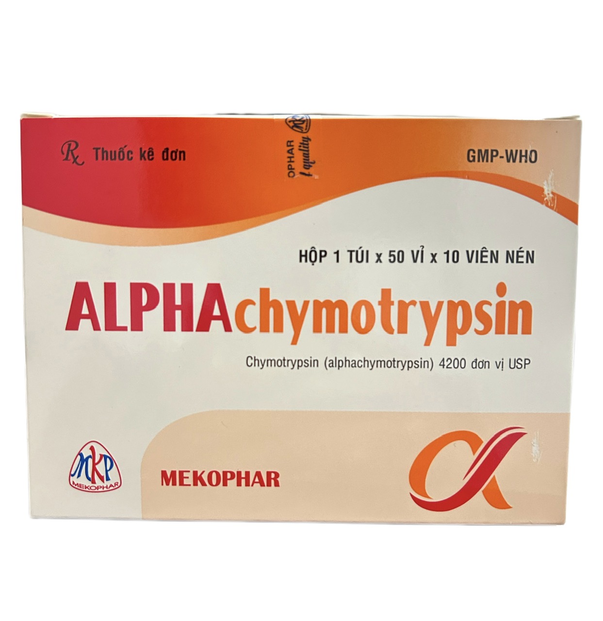 Alphachymotrypsin 4200usp Mekophar (H/500v)