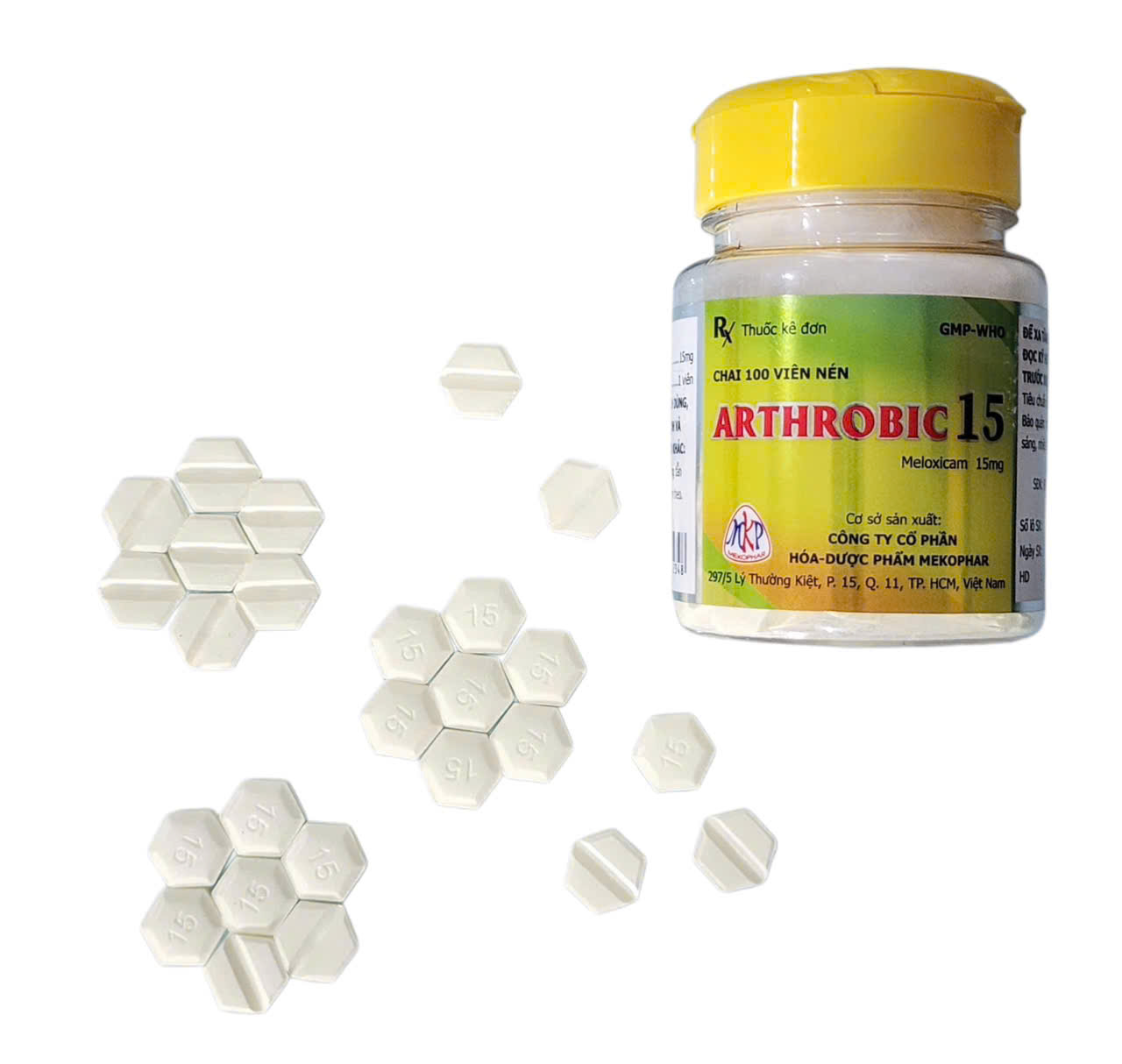ARTHROBIC 15 Meloxicam 15mg Mekophar (C/100v)