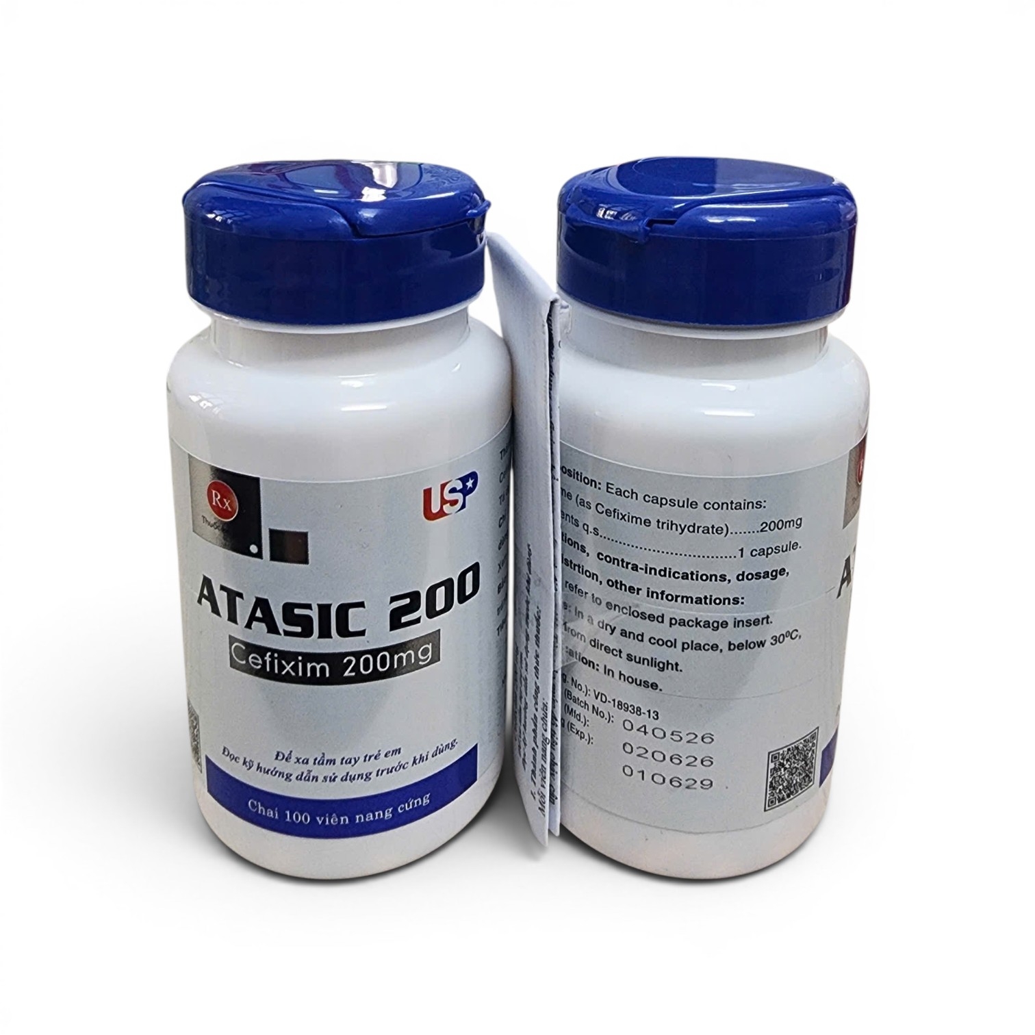 ATASIC cefixim 200mg USP (C/100v)