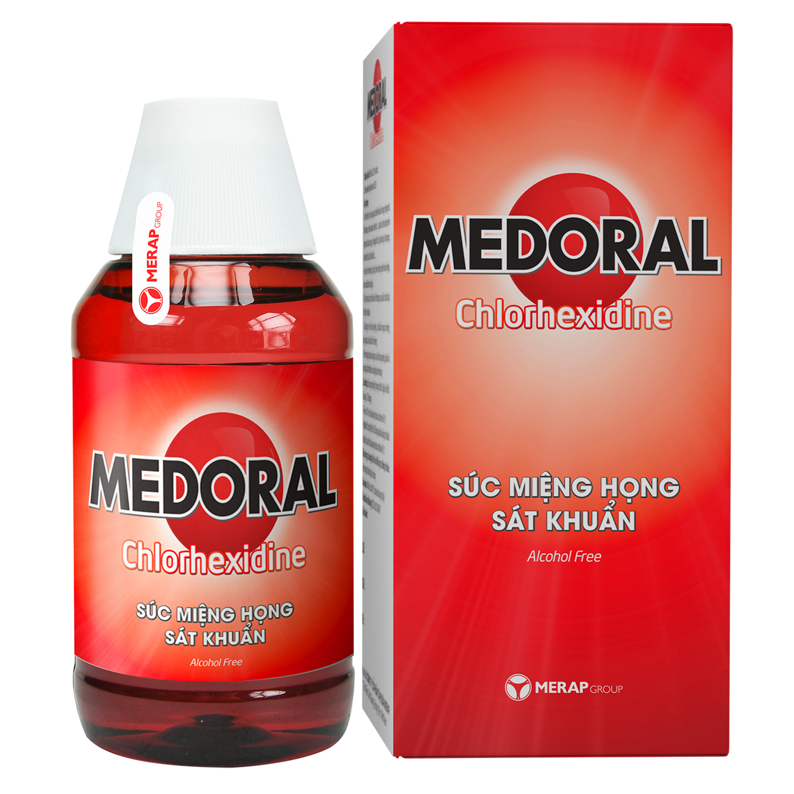 MEDORAL nước súc miệng  alcohol free merap (c/125ml)
