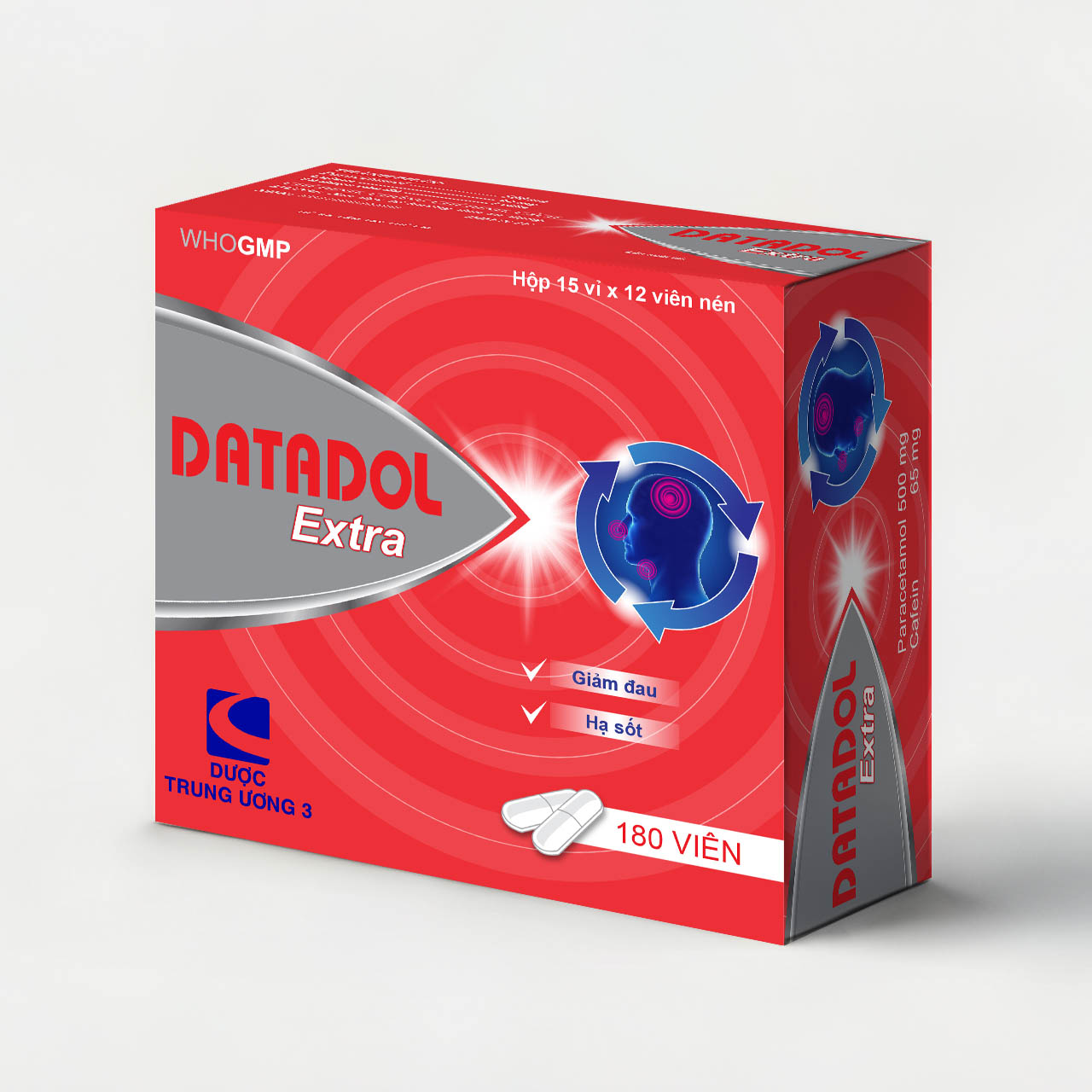 DATADOL EXTRA TW3 CetecoUS (Hộp 180v)