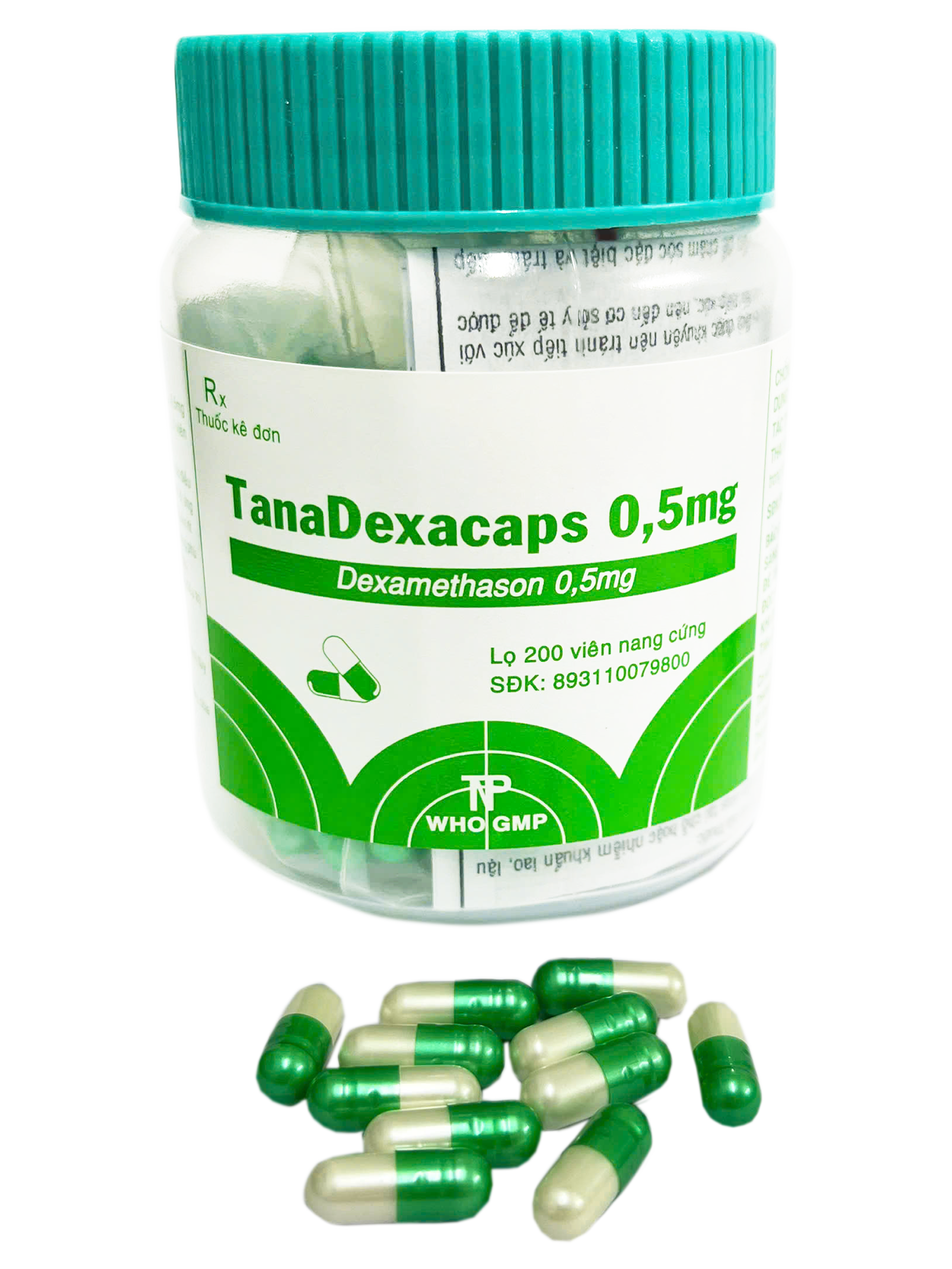 TANADEXACAPS 0.5MG Dexamethason 0.5mg Thành Nam (C/200v)