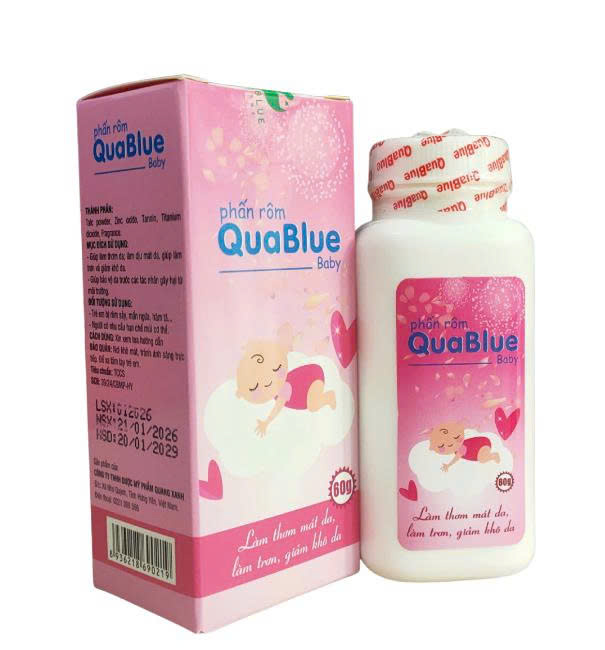 PHẤN RÔM QUABLUE BABY Quang Xanh (C/60gr)