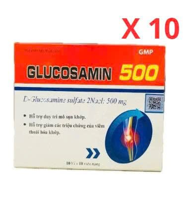 Combo 10 GLUCOSAMIN 500mg vinaphar