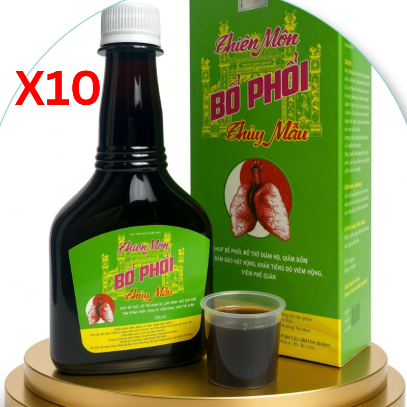 COMBO 10 THIÊN MÔN BỔ PHỔI THỦY MẪU Vicophar (c/280ml)