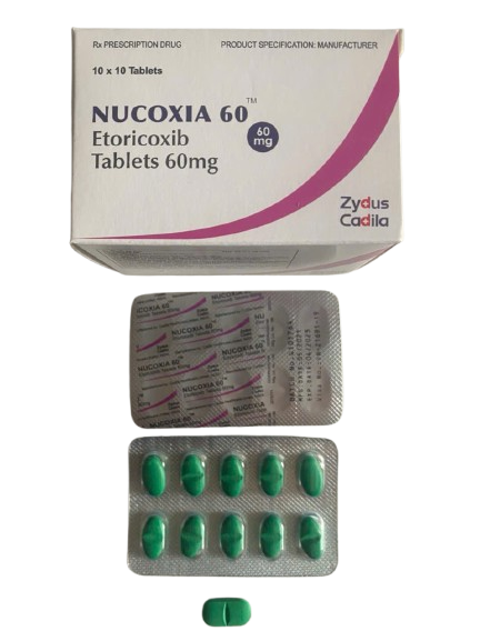NUCOXIA etoricoxib 60mg zydus cadila (h/100v)