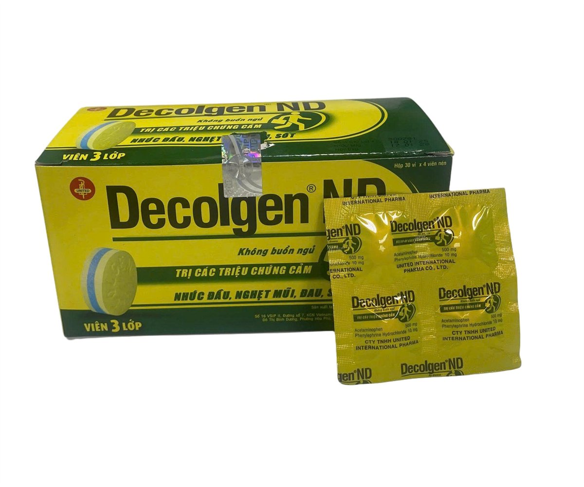 DECOLGEN ND United Pharma (Hộp/30vỉ/4viên)