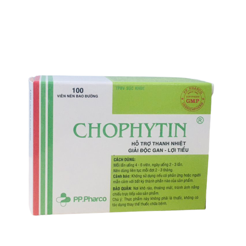 Hỗ trợ gan chophytin pp.pharco (h/100v)