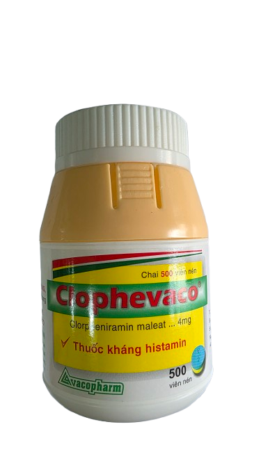 CLOPHEVACO Clorpheniramin 4mg Vacopharm (C/500v)
