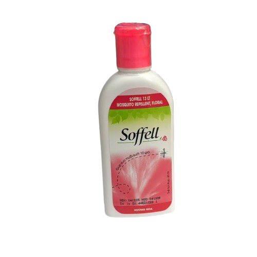 KEM XUA MUỖI SOFFELL hương hoa (chai 60ml)