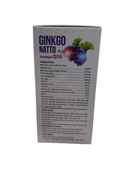 GINKGO NATTO PLUS Coenzym Q110 bổ nãoVinaphar (H/100v) (mẫu ngẫu nhiên)