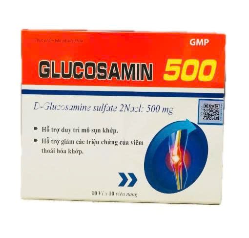 GLUCOSAMIN 500mg vinaphar (hộp/100 viên nang)