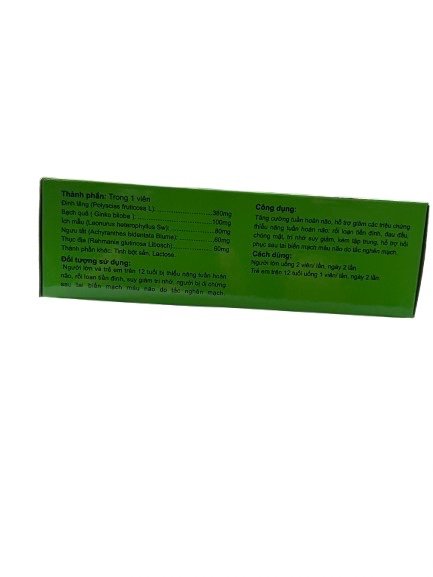 HOẠT HUYẾT DƯỠNG NÃO VINAPHAR  ( hộp 100v)