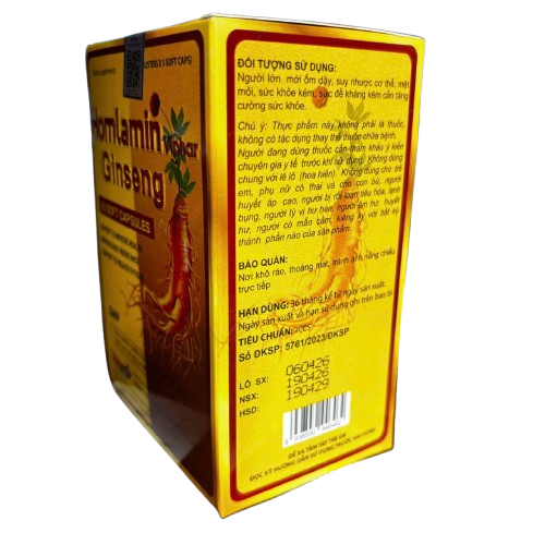 HOMLAMIN GÍNENG Hỗ trợ ăn ngủ ngon Viphar (H/60v)