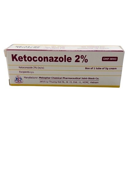 Ketoconazole 2% mekophar (lốc/10t/5gr)