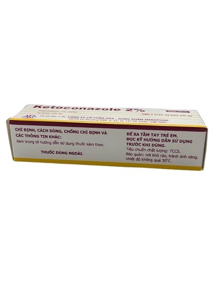 Ketoconazole 2% mekophar (lốc/10t/5gr)