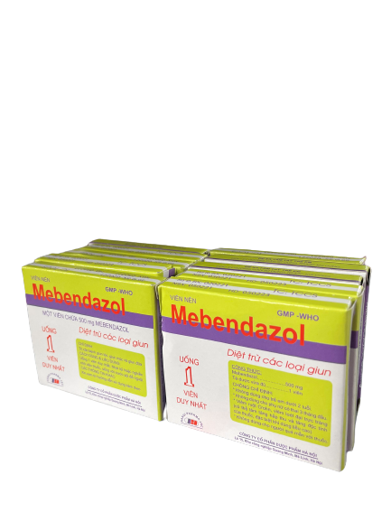 Mebendazol 500mg hà nội (lốc/10h/1v)