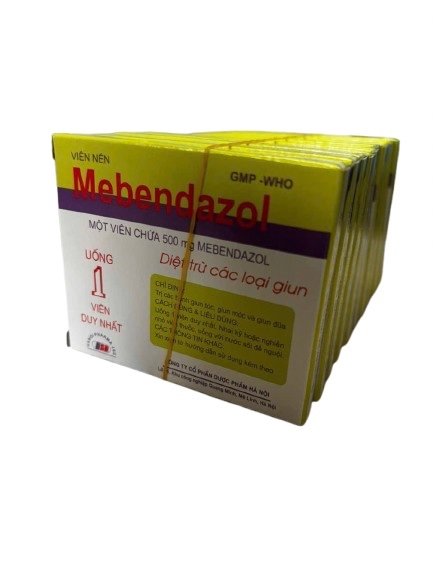 Mebendazol 500mg hà nội (lốc/10h/1v)