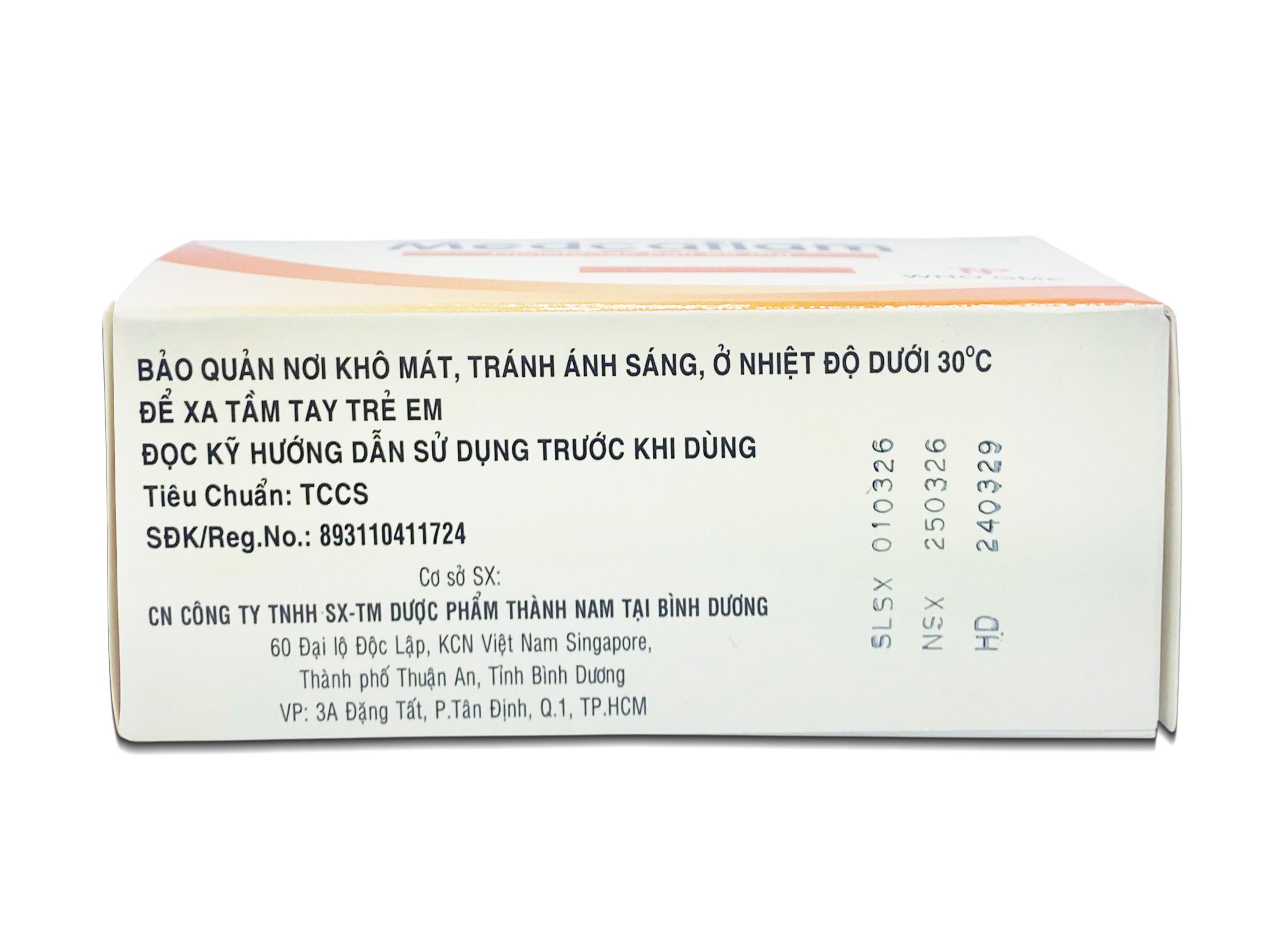 MEDCAFLAM diclofenac kali 25mg thành nam (h/100v)