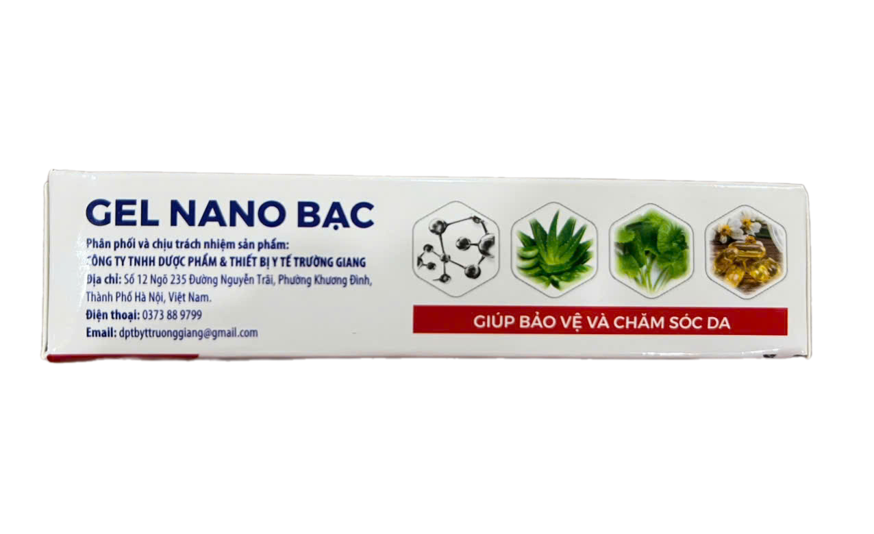 NANO BẠC Gel Bôi Viêm Da Côn Trùng Cắn Mát Da Trường Giang (T/25gr)