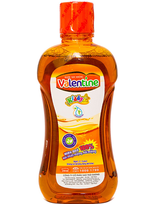 VALENTINE KIDDY Nước súc miệngthái dương (c/250ml)
