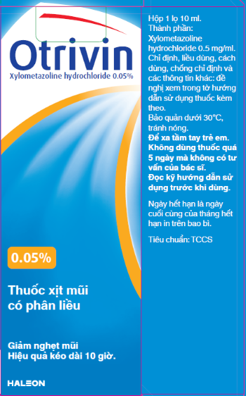 Otrivin 0.05% nasal spray (chai/10ml)