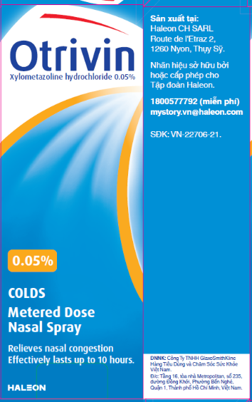 Otrivin 0.05% nasal spray (chai/10ml)
