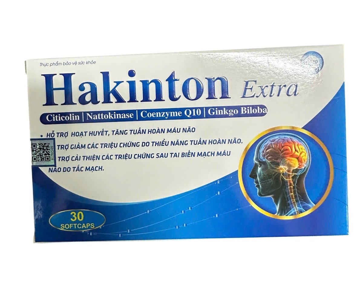 Tuần hoàn não HAKINTON Extra Vinaphar (H/30v) (Màu ngẫu nhiên)