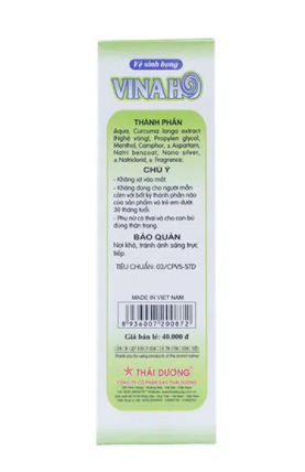 Vệ sinh họng Vinaho Sao Thái Dương (c/20ml)